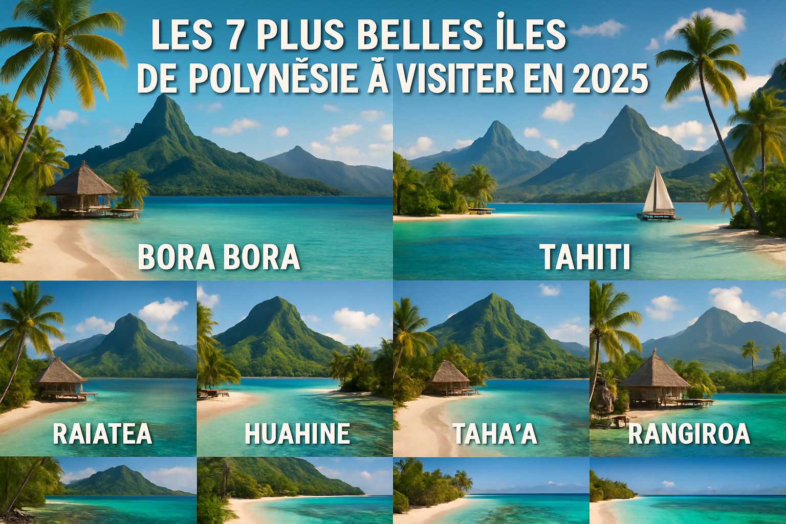 découvrez notre sélection des 7 plus belles îles à visiter en polynésie en 2025. partez à la rencontre de paysages paradisiaques, plages de rêve et lagons turquoise pour un séjour inoubliable.